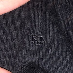 Ralph Lauren Black Long Sleeve Turtle Neck